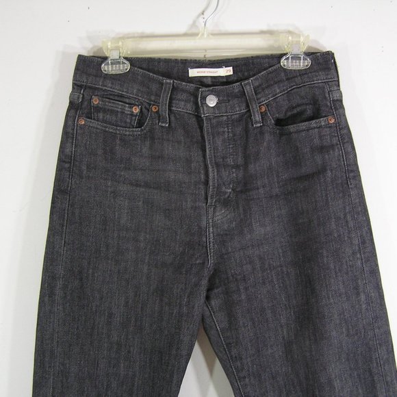 LEVI'S WEDGIE Straight Crop Released Hem Jeans 29 - Picture 7 of 12